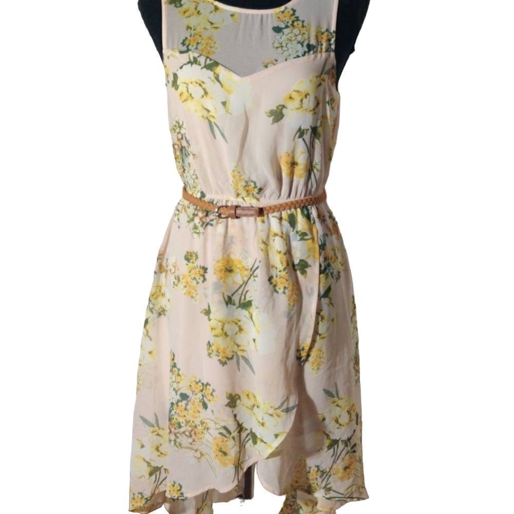 S Blush Floral High-Low Dress - As U Wish